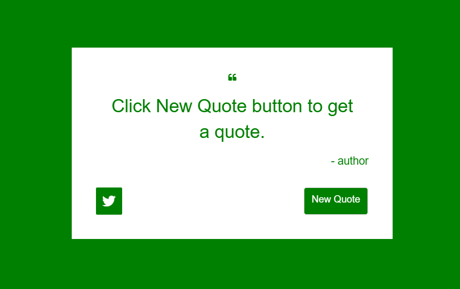 Random Quote Machine